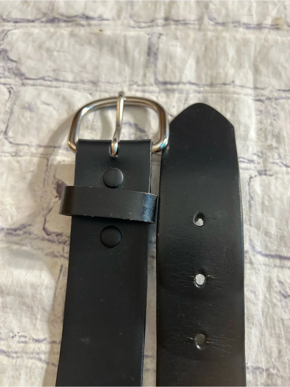 HIRED HAND BLACK LEATHER CHUNKY & BLACK LEATHER CHUNKY BELTS RUGGED STYLE